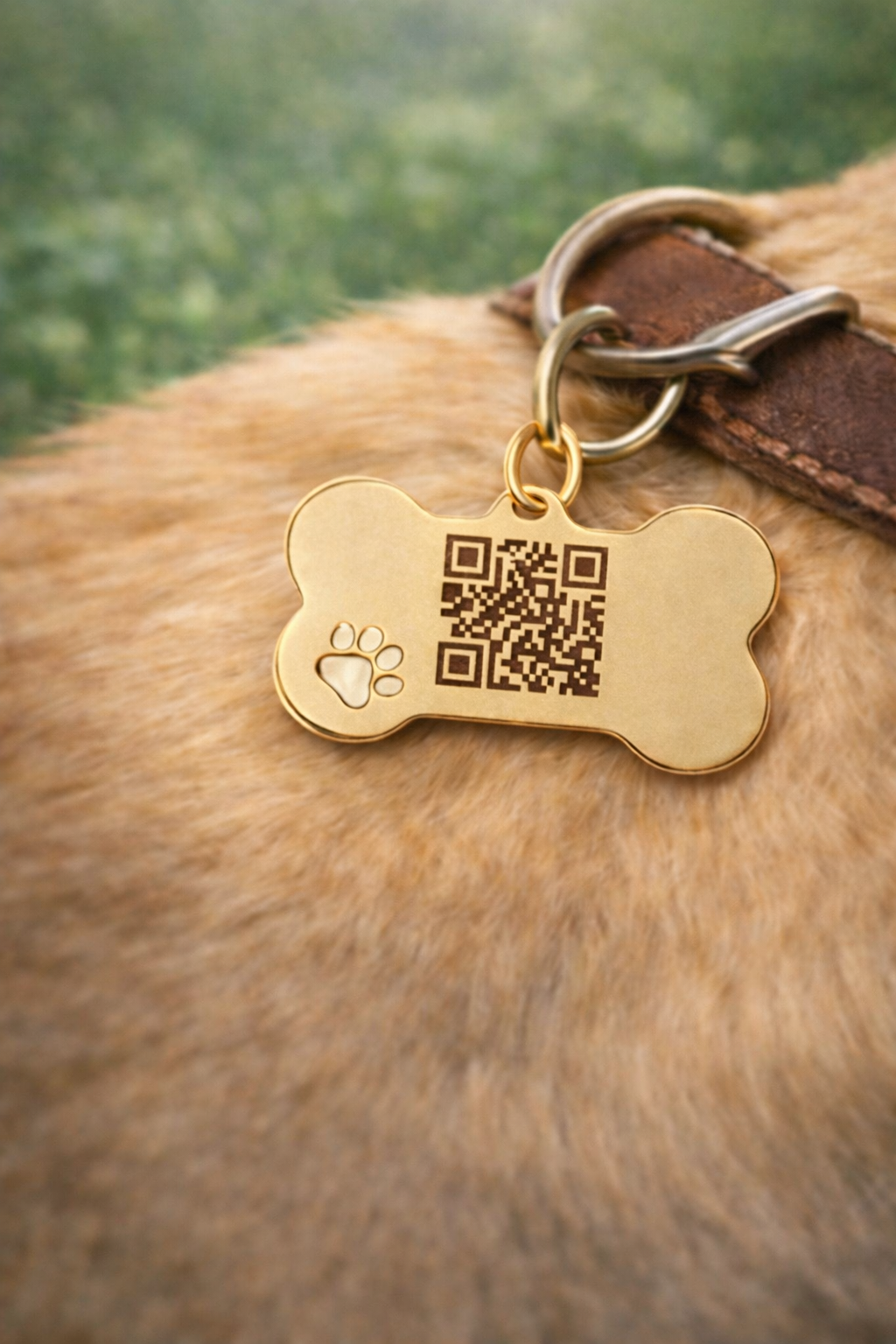 QR code sur médaillon
