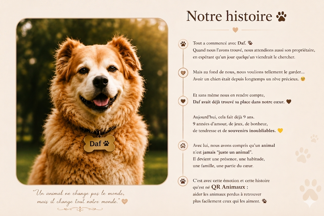Notre histoire QR Animaux